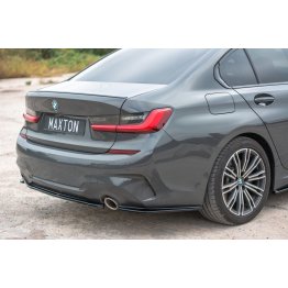 Накладки сплиттеры боковые на задний бампер на BMW 3 G20 / G21 M-Pack